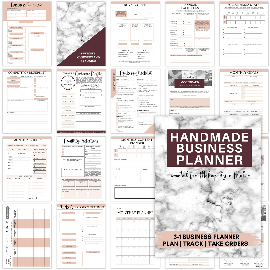 Handmade Business Planner (printed)