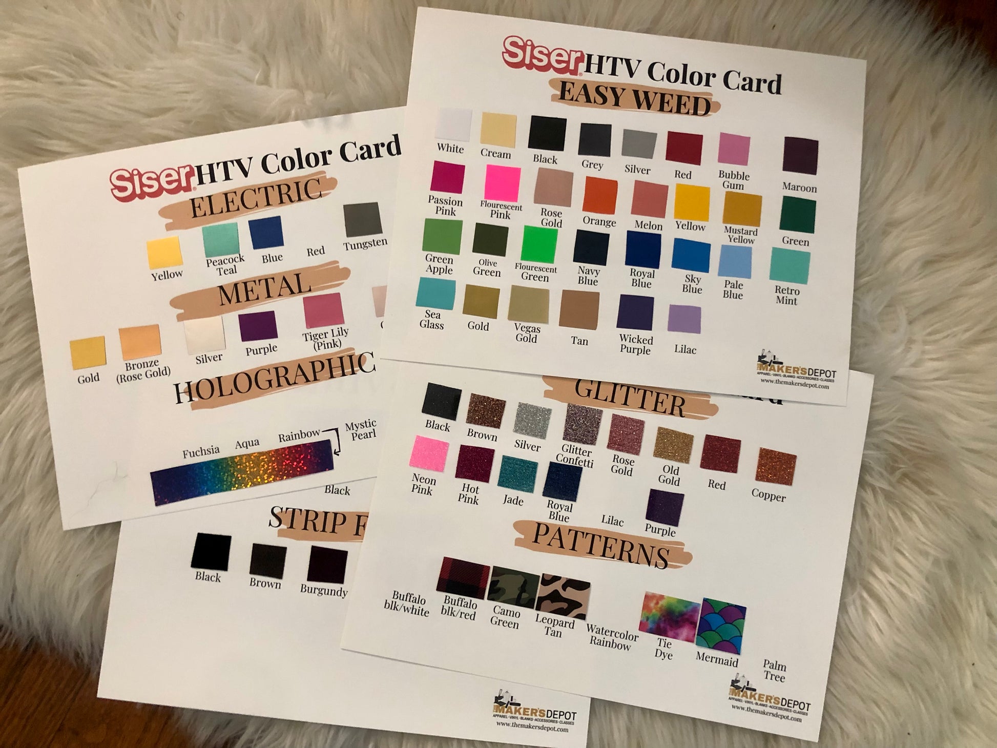 Thd Color Chart THD Siser Color Card – The Handmade Depot