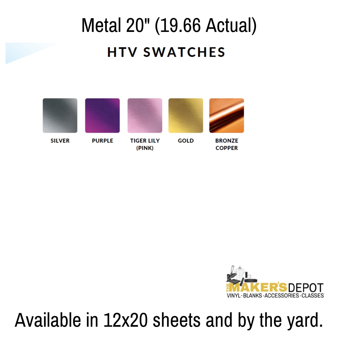 Metal HTV 1 yd Rolls